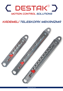 DESTAK KADEMELİ TELESKOPİK MEKANİZMA KATALOĞU