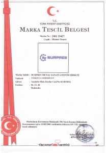 Burpres-Marka Tescil Belgesi